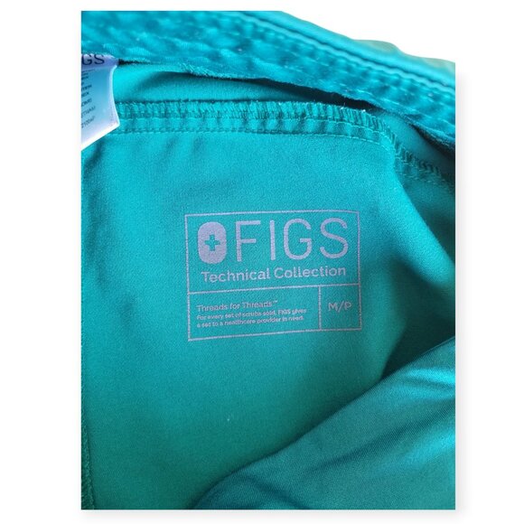 Figs Technical Collection Brilliant Green Women's Medium Scrubs Set - Picture 15 of 16